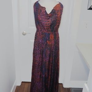 Elegant silk long (maxi) dress